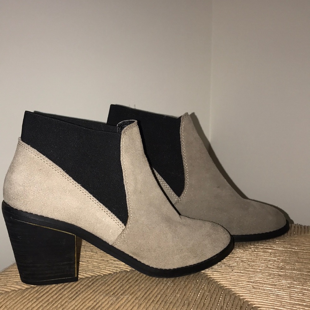 Beige Ankle Booties
